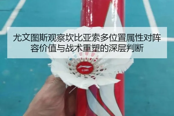 尤文图斯观察坎比亚索多位置属性对阵容价值与战术重塑的深层判断